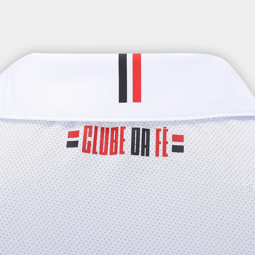 Camisa São Paulo I 24/25 s/n° Torcedor New Balance Masculina - Branco+Vermelho