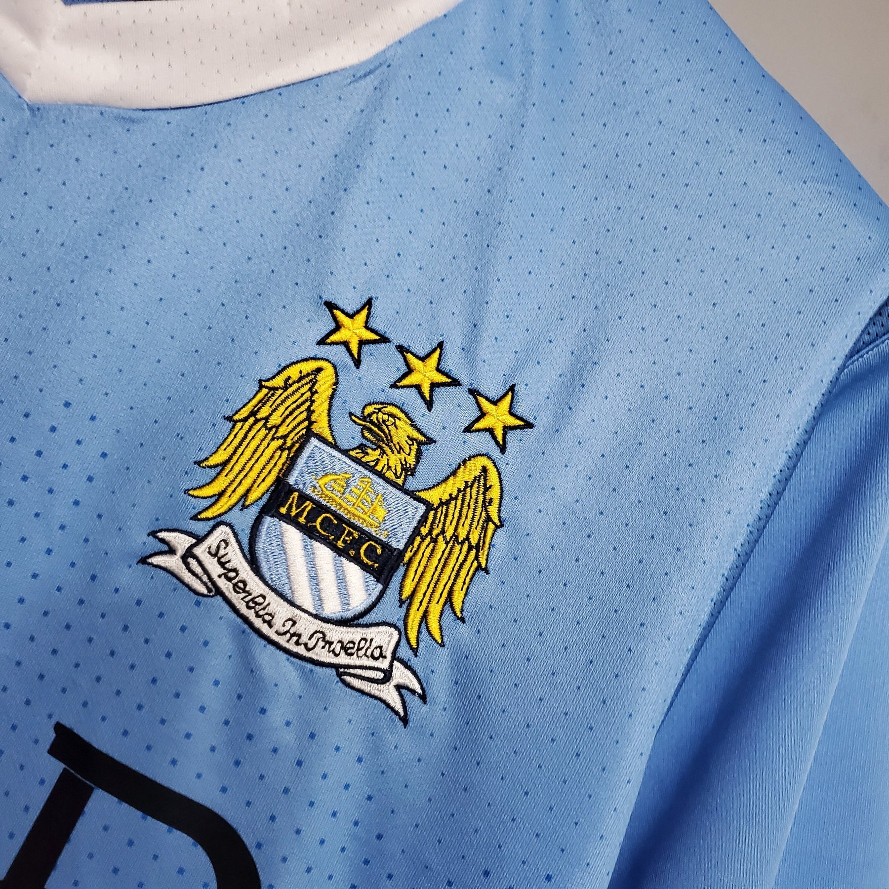 Camisa Manchester City I 11/12 - Masculino Retrô - Azul
