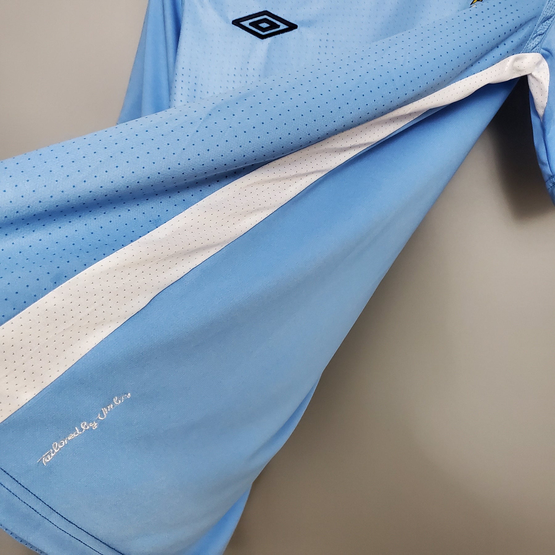 Camisa Manchester City I 11/12 - Masculino Retrô - Azul
