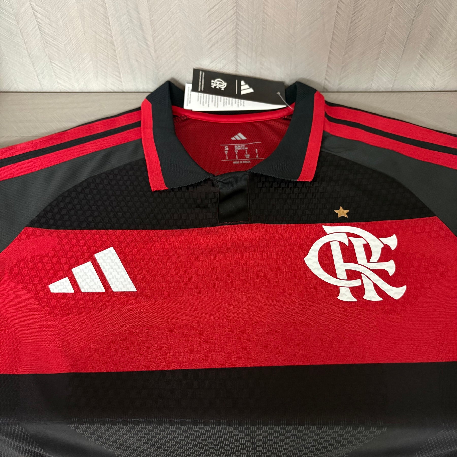 Camisa Flamengo I 26/27 s/n Jogador Adidas Masculina - Vermelho+Preto
