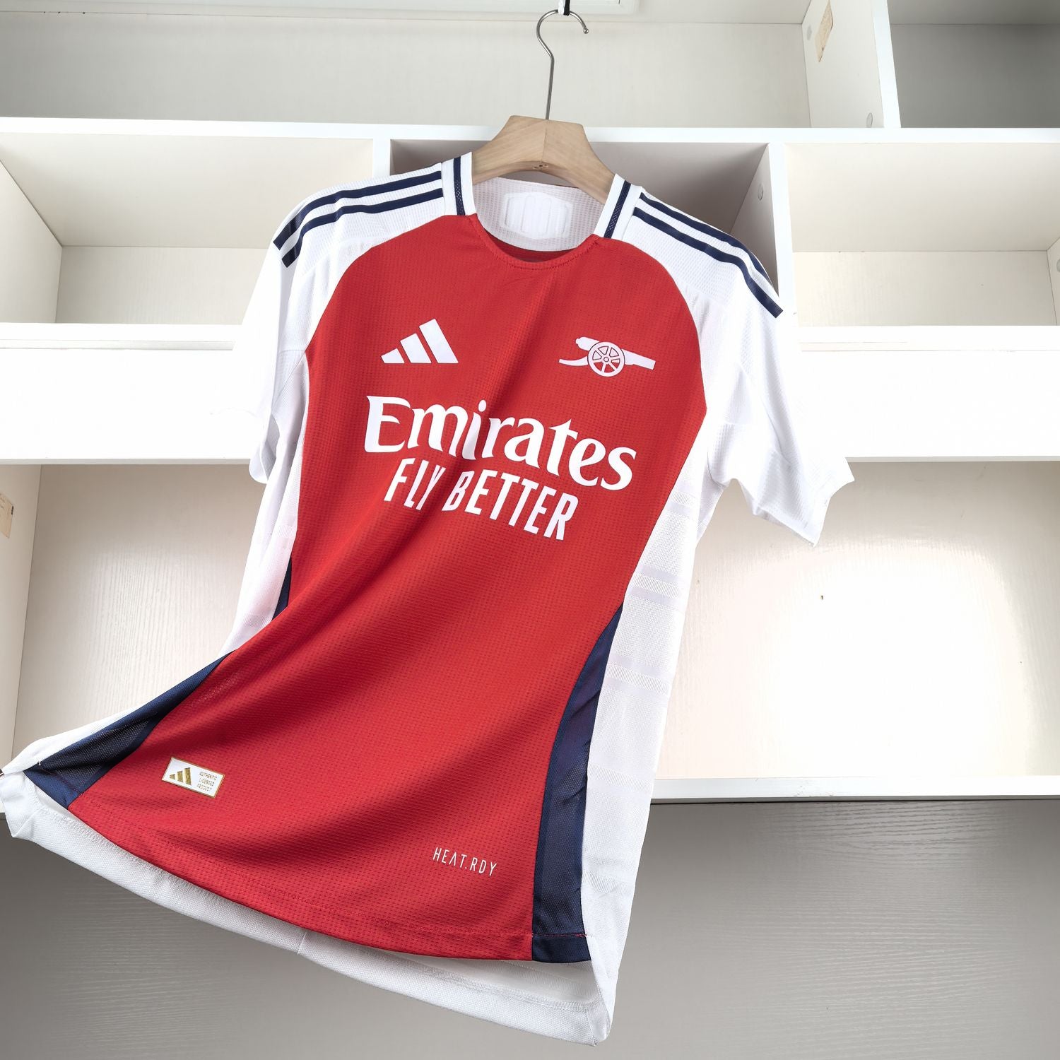 Camisa Arsenal Home 24/25 s/n° Jogador Adidas Masculina - Vermelho+Branco