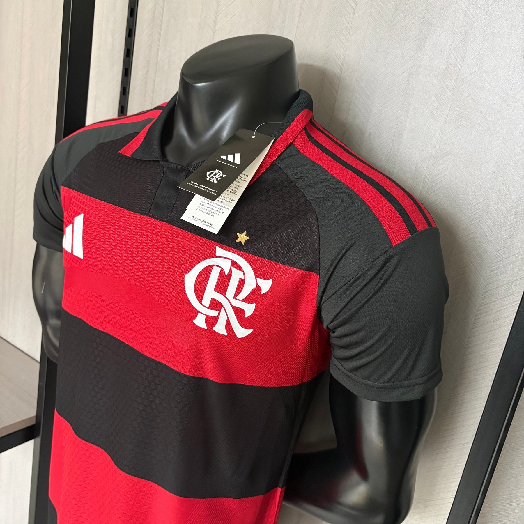 Camisa Flamengo I 26/27 s/n Jogador Adidas Masculina - Vermelho+Preto