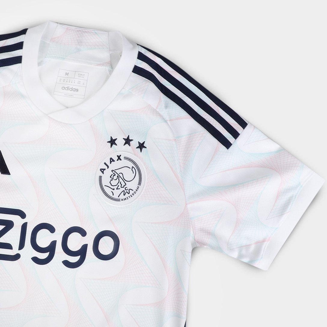 Camisa Ajax Away 23/24 s/n° Torcedor Adidas Masculina - Branco