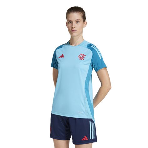 Camisa Flamengo Treino Atleta Adidas 2025 - Feminina