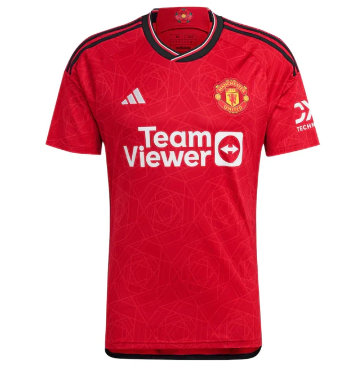Camisa Manchester United Home 23/24 s/n° Torcedor Adidas Masculina - Vermelho Escuro
