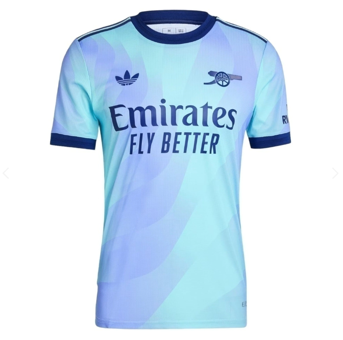 Camisa Arsenal Adidas Third Torcedor 24/25 s/n° Masculina - Azul+Roxo