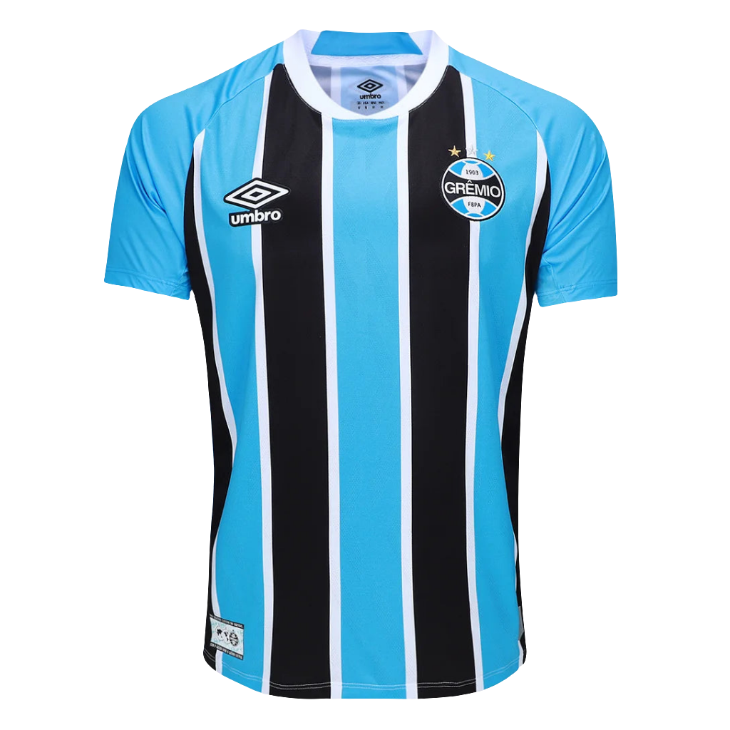 Camisa Grêmio l 25/26 Torcedor Umbro Masculina - Azul+Preto