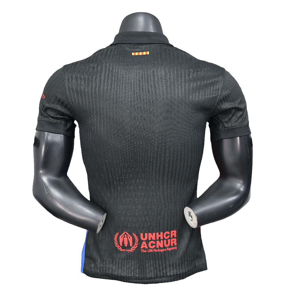 Camisa Barcelona x Travis Scott away 24/25 Versão jogador - Preta