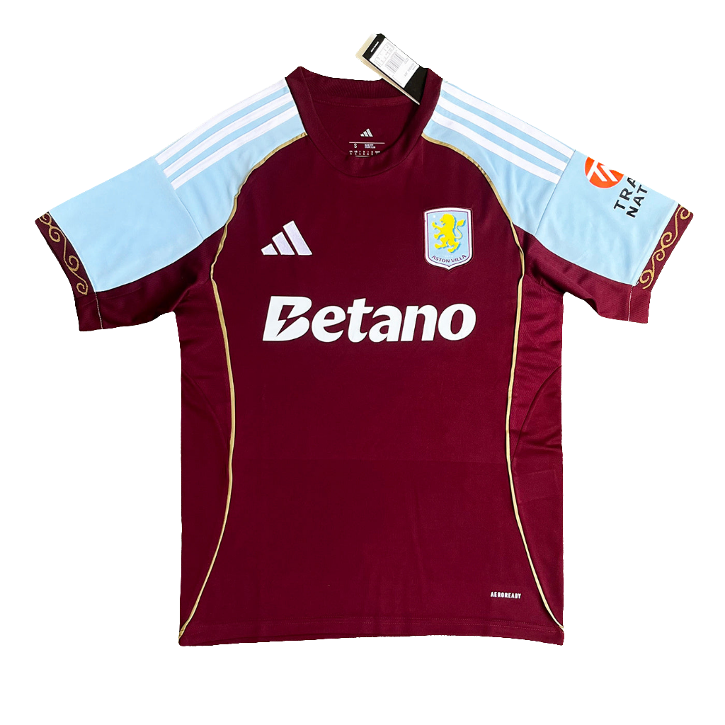 Camisa Aston Villa I Adidas 25/26 Torcedor Masculina - Bordô
