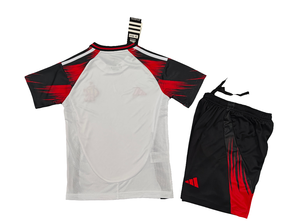 Kit Flamengo Infantil II 25/26 s/n Torcedor Adidas - Branco