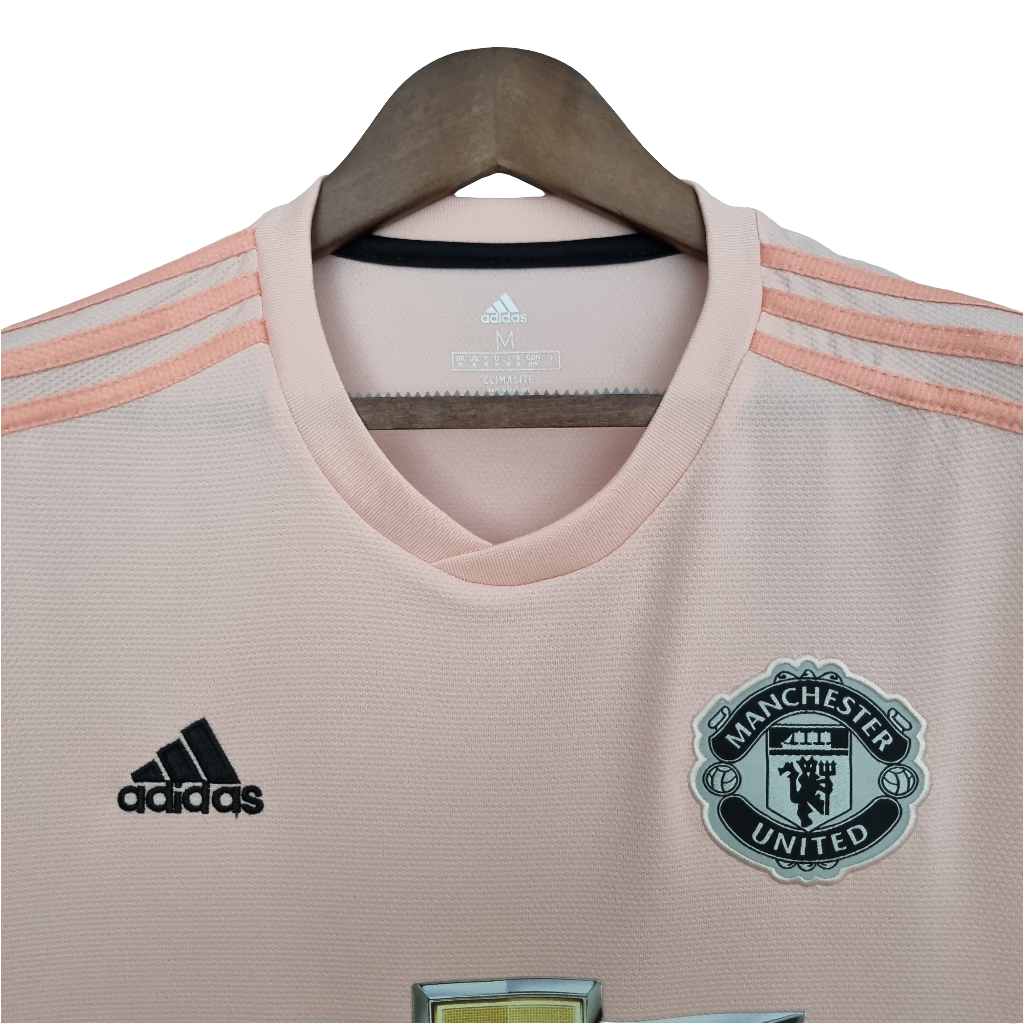 Camisa Retrô Manchester United Away 18/19 Adidas - Rosa