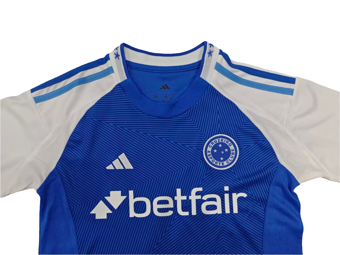 Kit Cruzeiro Infantil 25/26 Adidas - Azul+Branco