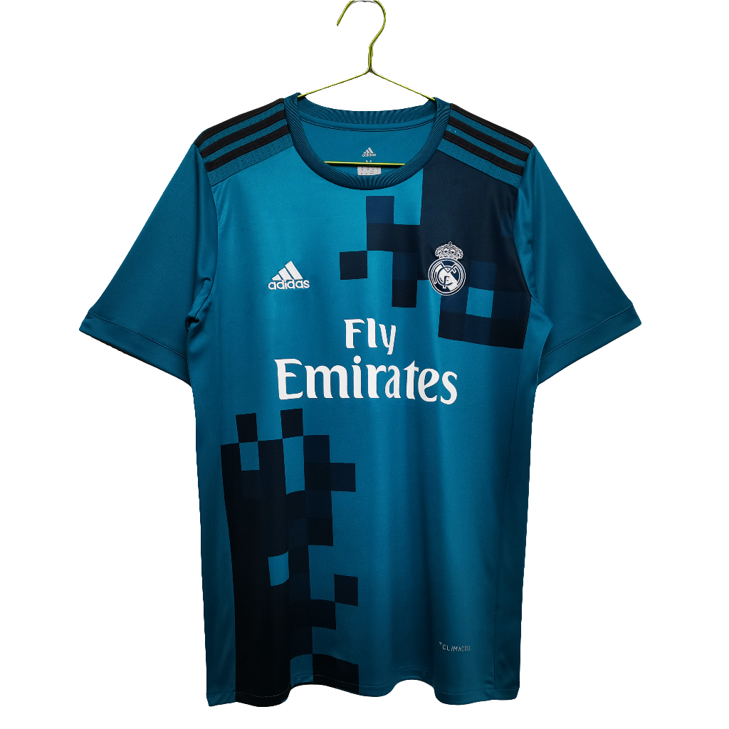 Camisa Real Madrid 2017/18 - Versão Retrô Masculino - Azul