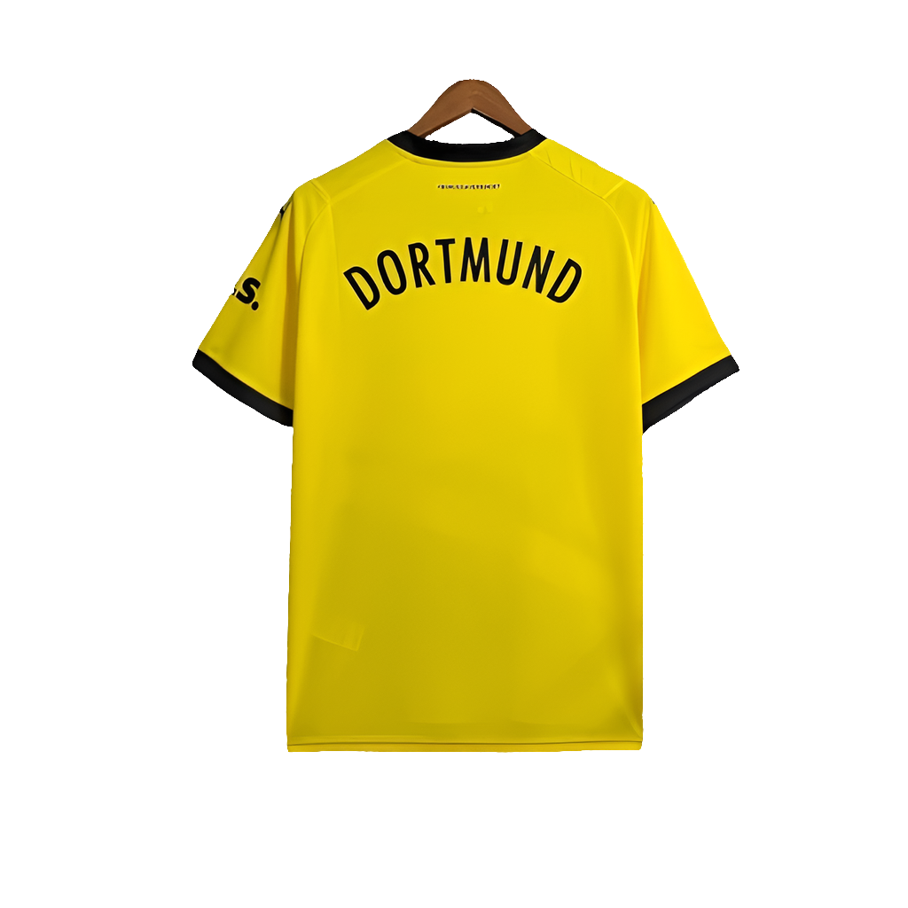 Camisa Borussia Dortmund Home 23/24 s/nº Torcedor Puma Masculina - Amarelo+Preto