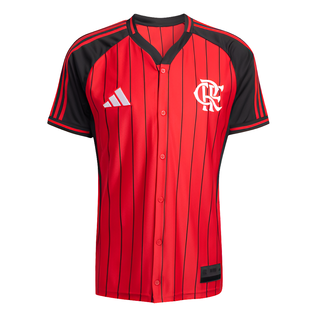 Camisa Flamengo US Adidas 2025/26 - Masculina - Vermelha e Preto