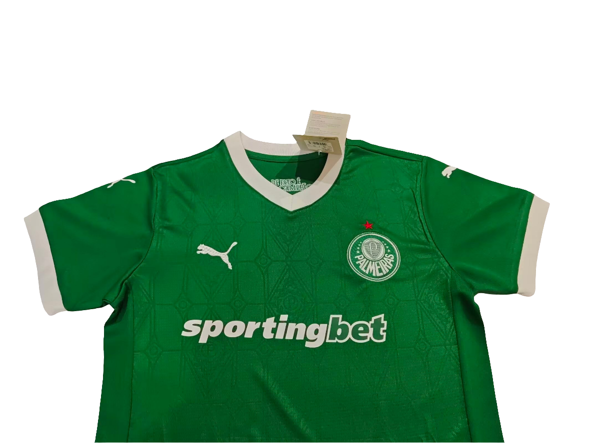 Kit Infantil Palmeiras Puma I 25/26 Torcedor - Verde+ Branco