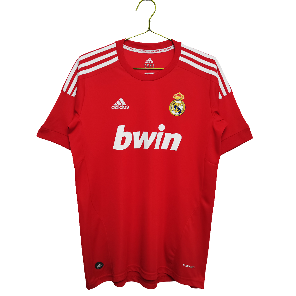 Camisa Real Madrid 2011/12- Versão Retrô Masculino - Vermelha