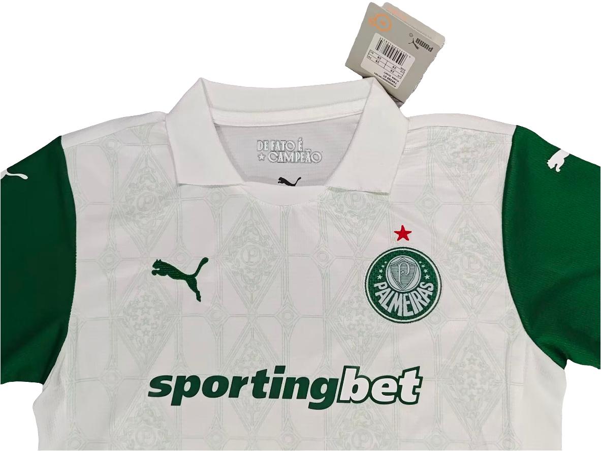 Kit Infantil Palmeiras Puma ll 25/26 - Torcedor - Branco+Verde