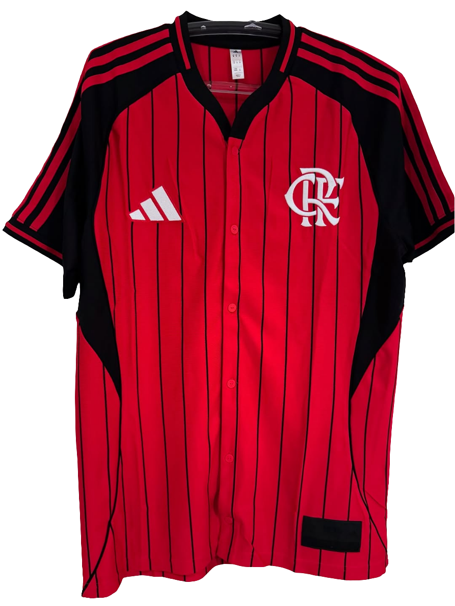 Camisa Flamengo US Adidas 2025/26 - Masculina - Vermelha e Preto