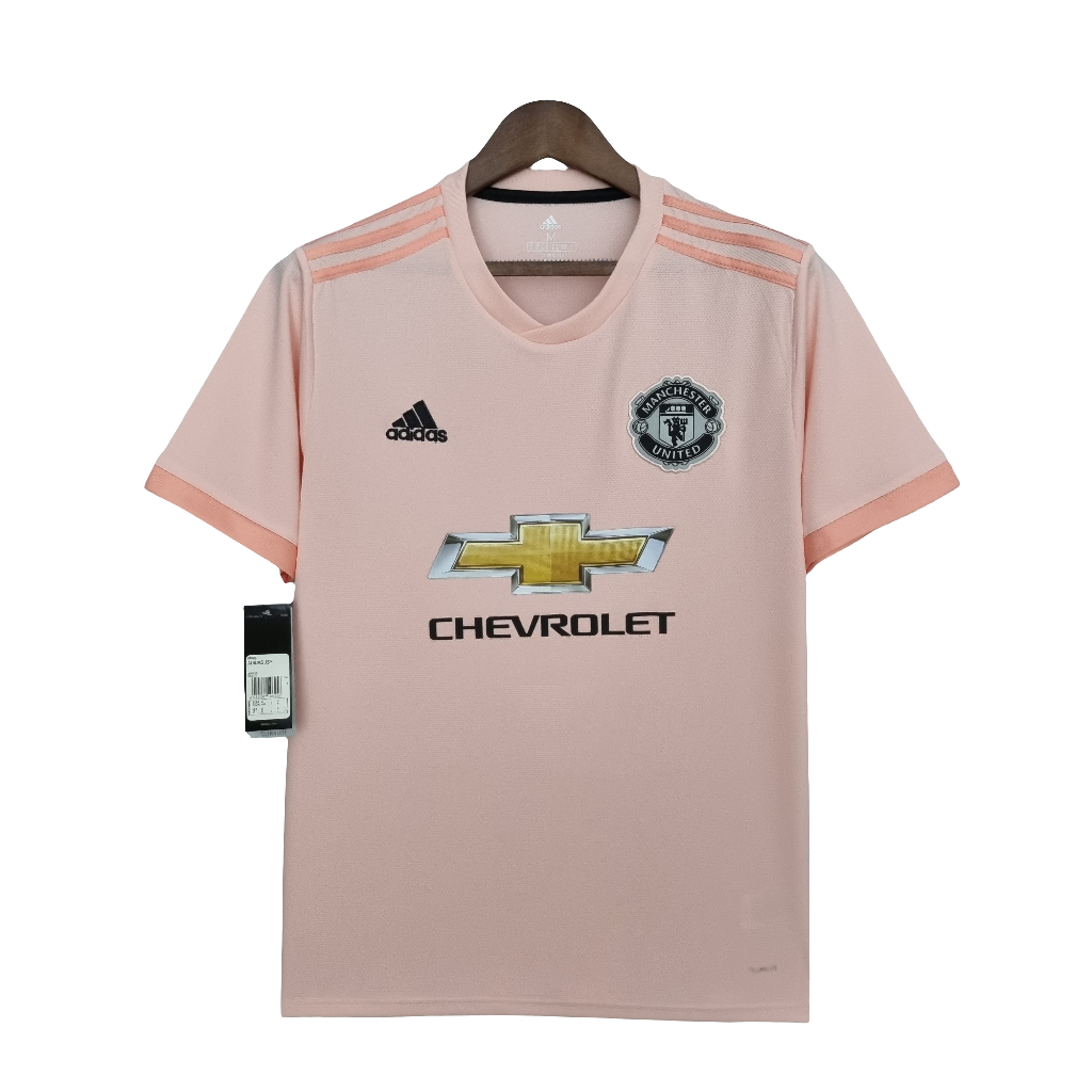 Camisa Retrô Manchester United Away 18/19 Adidas - Rosa