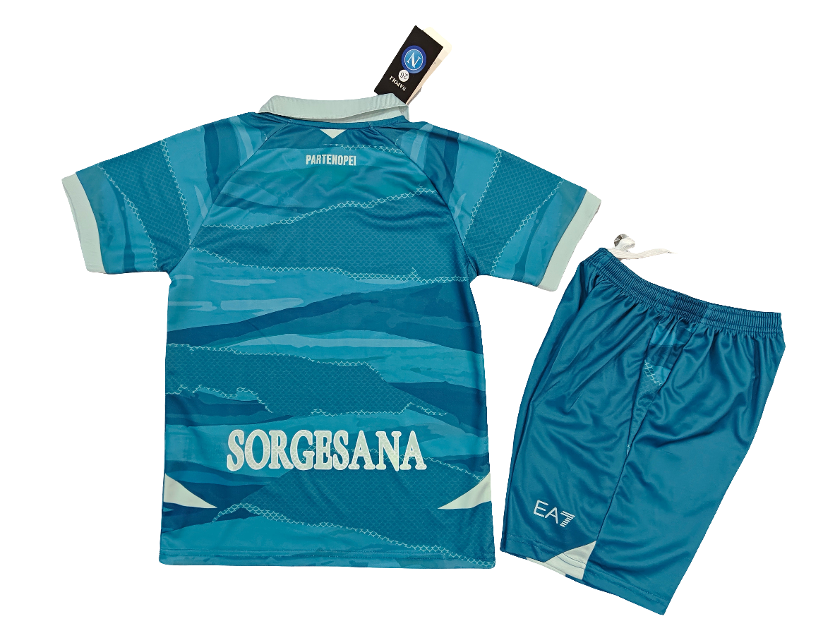 Kit Infantil Napoli 2025/26 - Torcedor - Azul