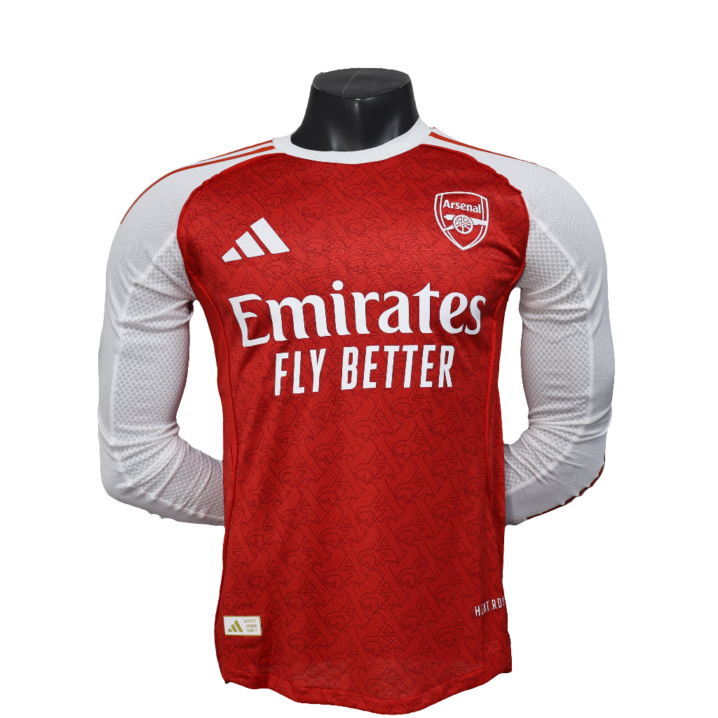 Camisa Arsenal 2025/26 Manga Longa - Versão jogador - Masculina