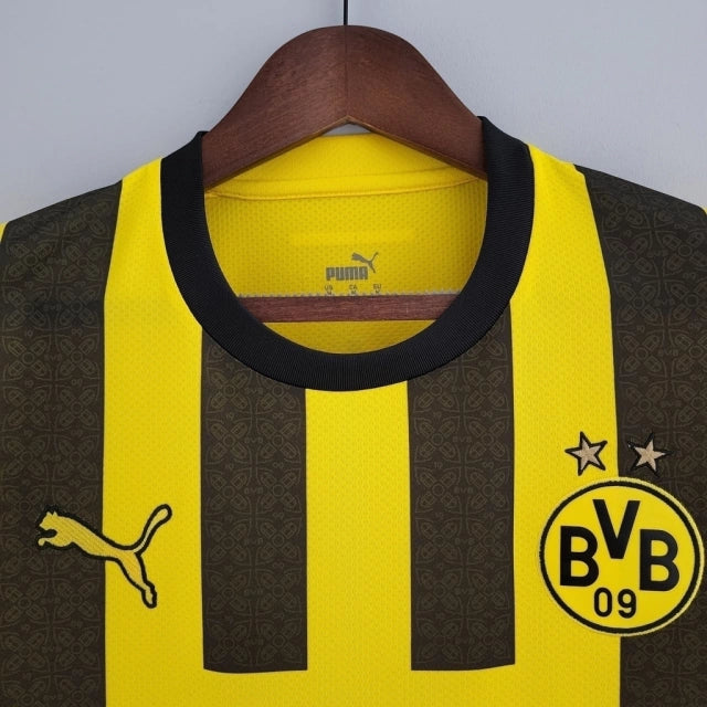 Camisa Borussia Dortmund I 22/23 - Torcedor Puma Masculina - Amarela e preta