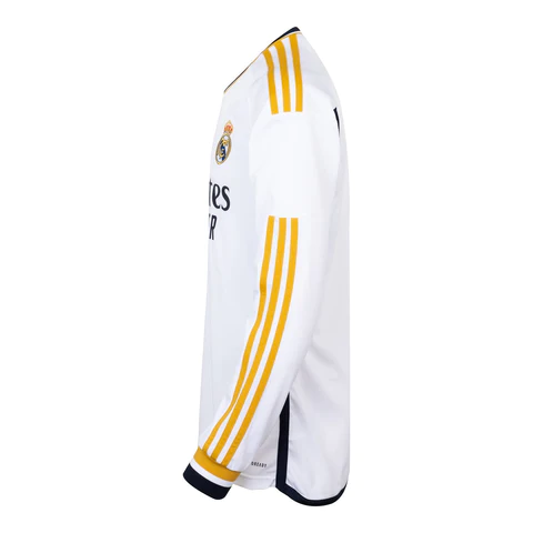 Camisa Real Madrid I Home 23/24 Manga Longa Adidas Masculina - Branco