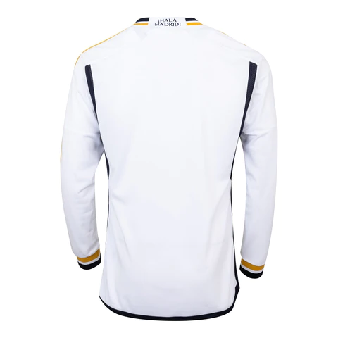 Camisa Real Madrid I Home 23/24 Manga Longa Adidas Masculina - Branco
