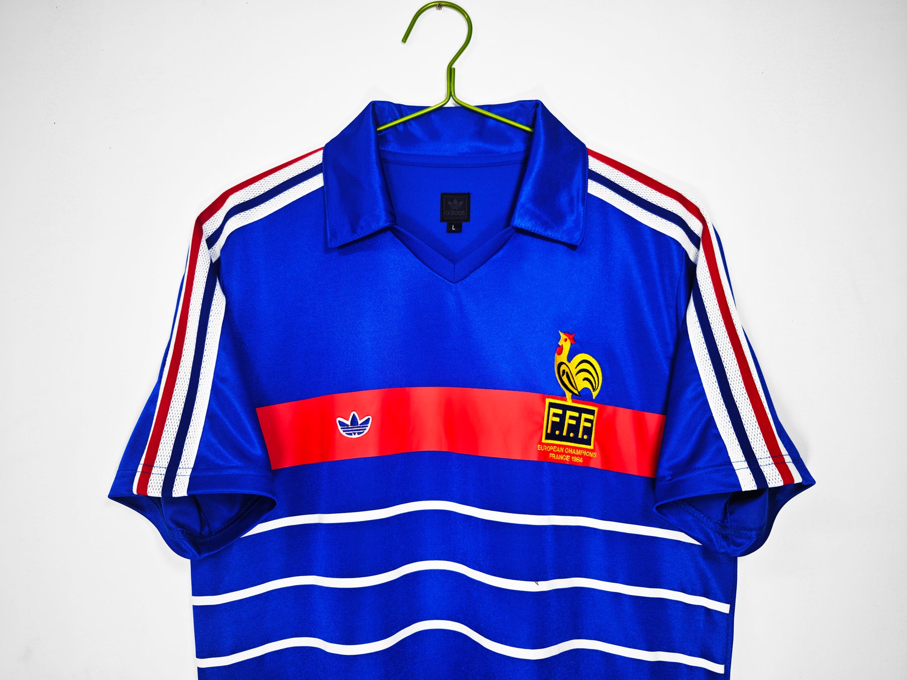 Camisa Seleção da França 1998/99 Adidas - Versão Retrô - Azul - Masculina