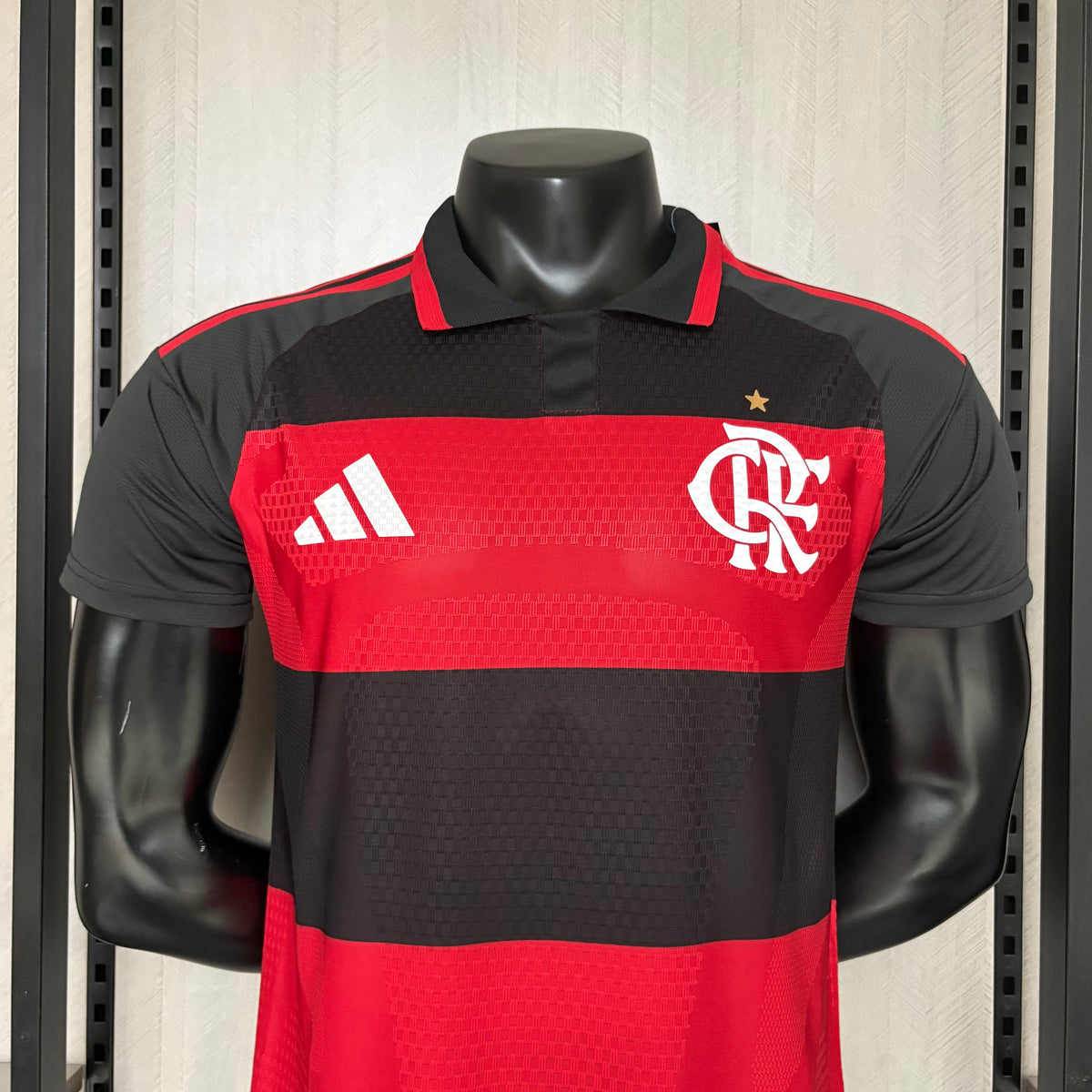 Camisa Flamengo I 26/27 s/n Jogador Adidas Masculina - Vermelho+Preto