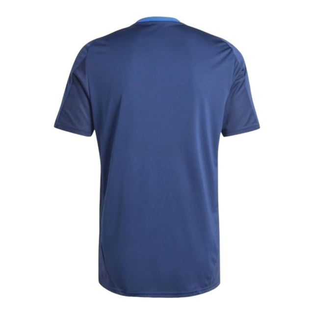 Camisa Juventus Pré-jogo 23/24 - Torcedor Adidas Masculina - Azul com detalhes em vermelho