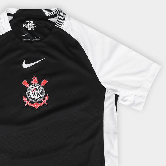 Camisa Corinthians II 25/26 s/n Torcedor Nike Masculina - Preto+Branco