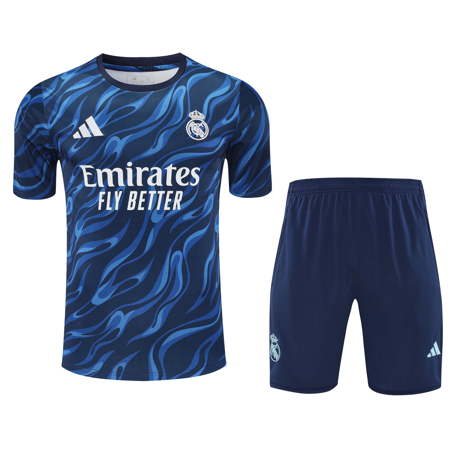 Kit Treino Real Madrid 25/26 Masculino - Adidas Azul Royal