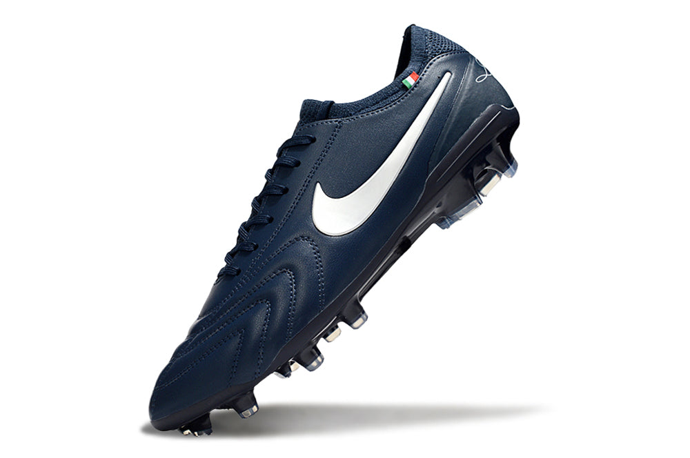 Chuteira Nike Tiempo Legend X Elite LUXE FG - Azul Escuro