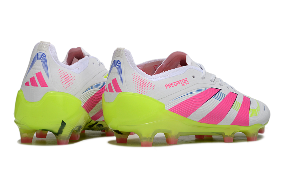Chuteira Adidas Predator FT 30 Elite FG - Branco + Rosa