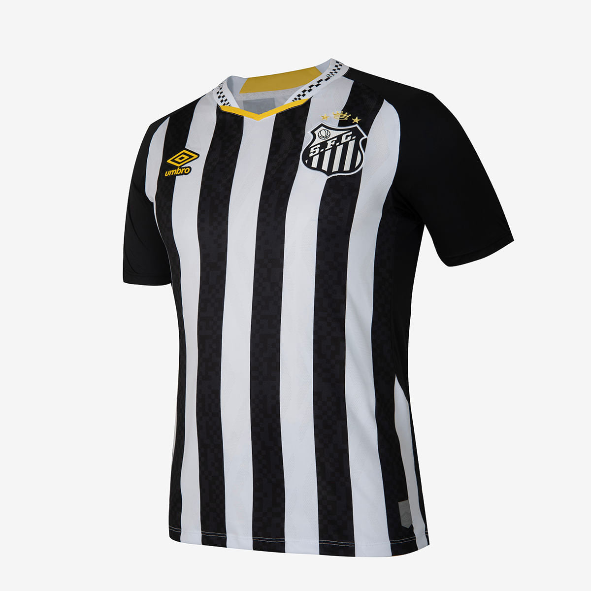 Camisa Santos II 25/26 Neymar N° 10 Torcedor Umbro Masculina - Preto+Branco