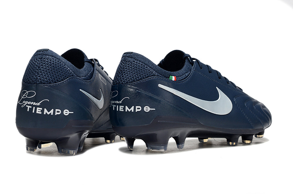 Chuteira Nike Tiempo Legend X Elite LUXE FG - Azul Escuro