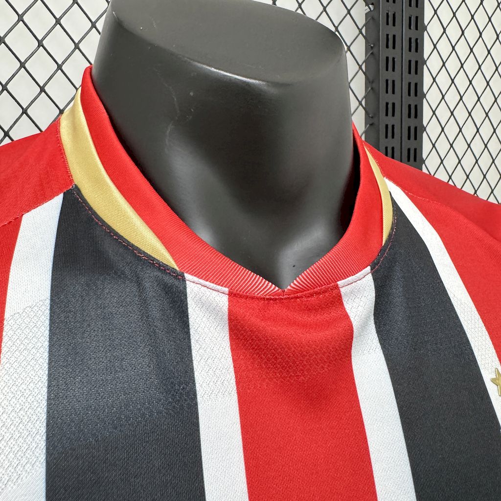 Camisa São Paulo ll 25/26 S/N Jogador New Balance Masculina - Vermelho+ Branco
