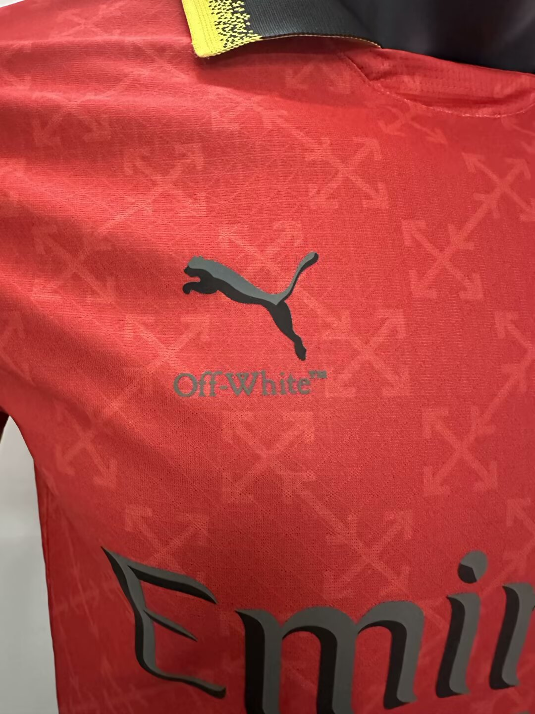 Camisa AC MILAN x OFF-WHITE™ 2024/25 - versão jogador - Masculina