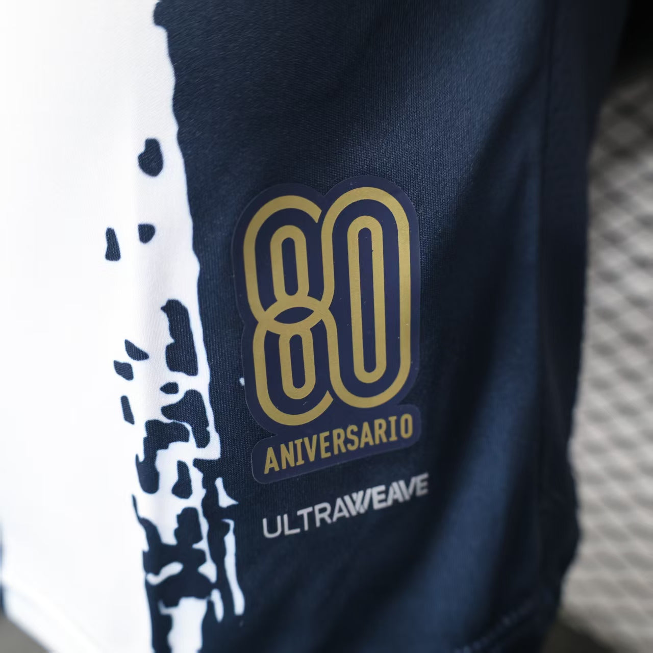 Camisa C.F Monterrey 2025/26 s/n Jogador Masculina - Azul marinho+Branco