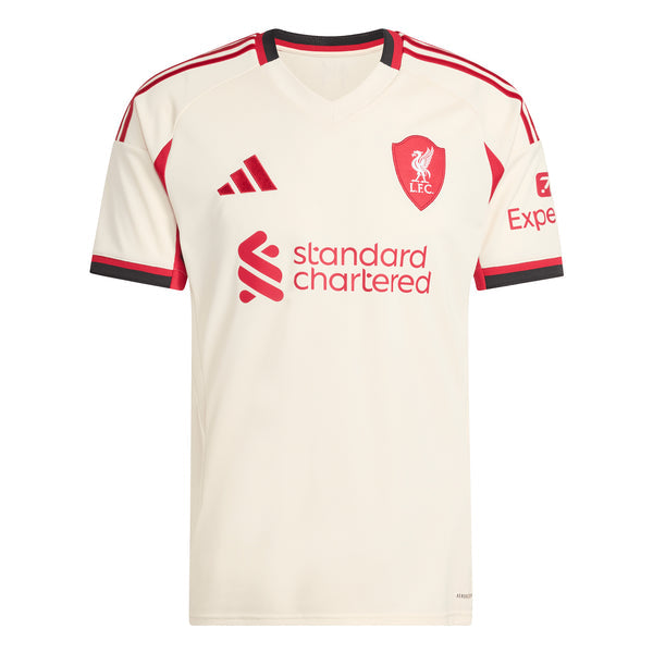 Camisa II Liverpool FC 25/26 Adidas Torcedor Masculina - Branca