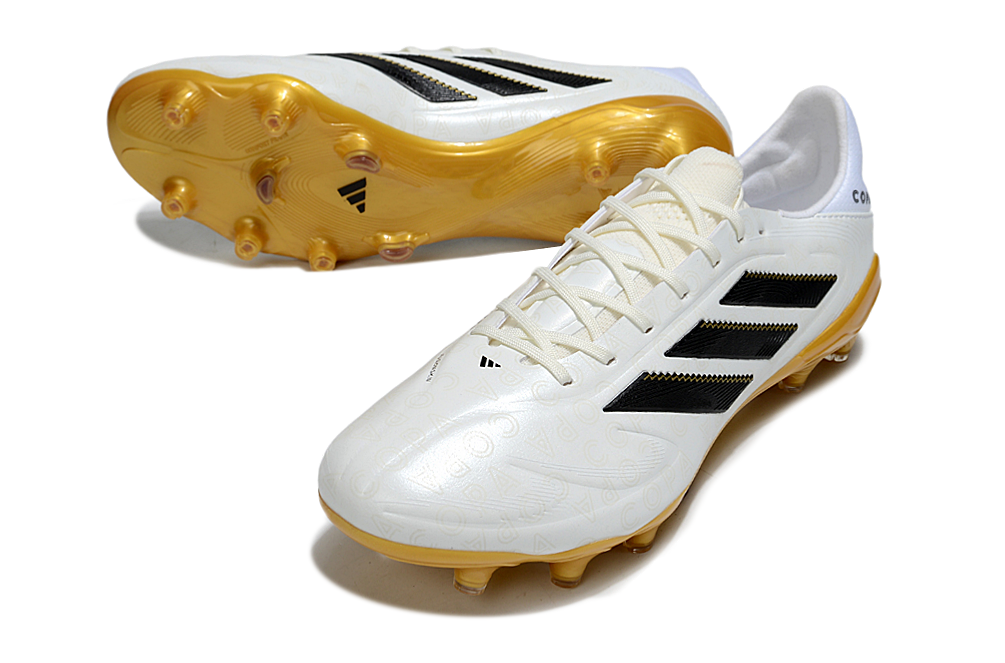 Chuteira Adidas Copa Pure 3 Elite Campo - Branco/Dourado
