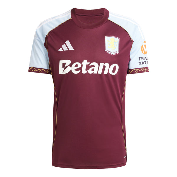 Camisa Aston Villa I Adidas 25/26 Torcedor Masculina - Bordô