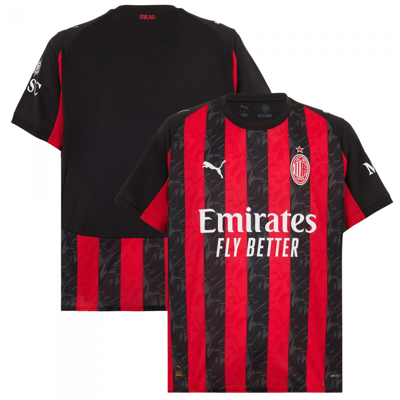 Camisa Puma AC Milan Home 2025/26 Torcedor Masculino