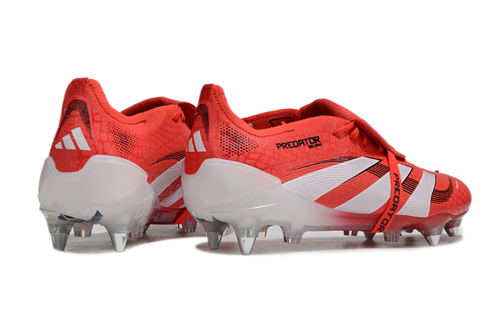 Chuteira Adidas Predator 25 Elite Tongue FG - Pure Victory - Trava Mista