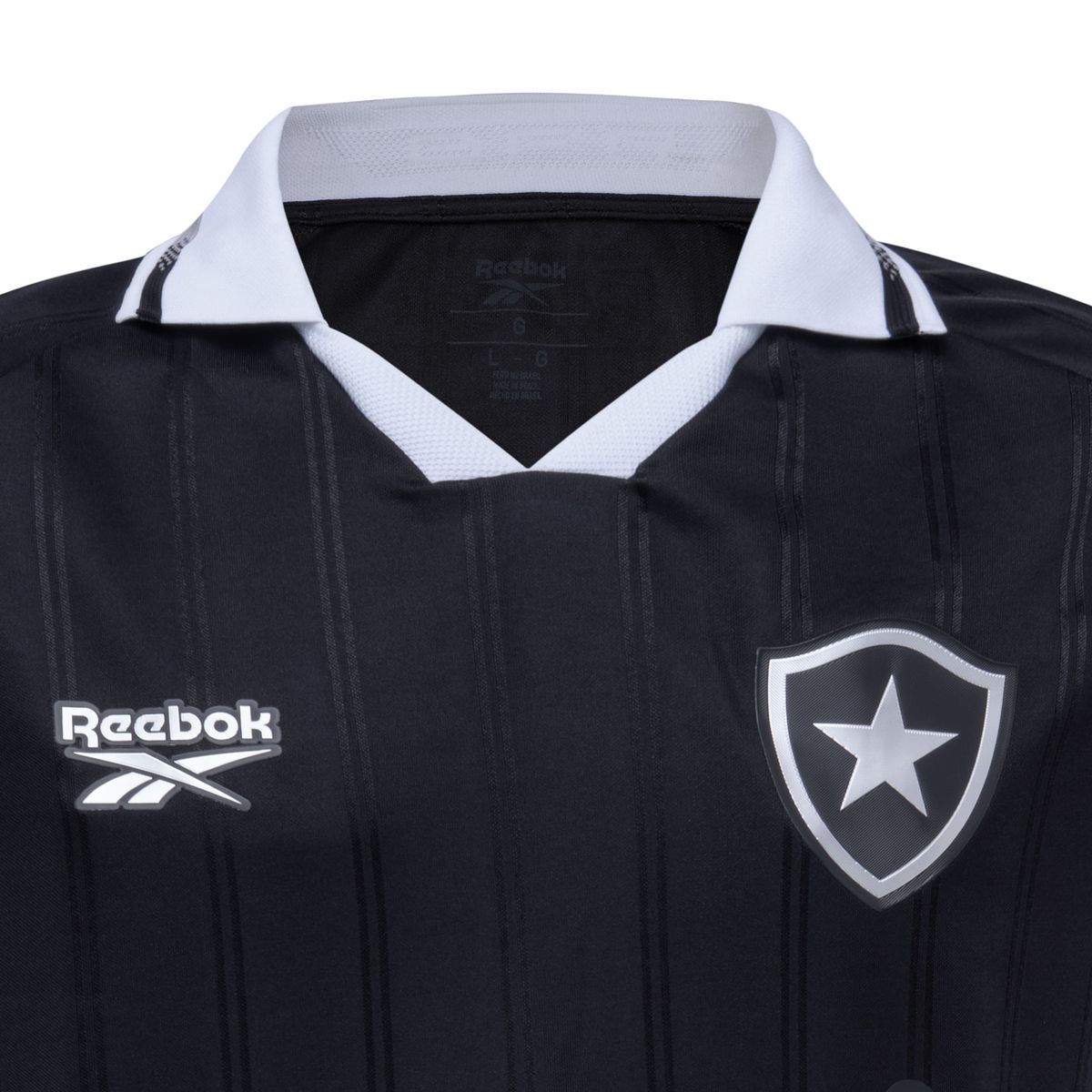 Camisa Botafogo Reebok Away 25/26 Masculina - Preta + Branco
