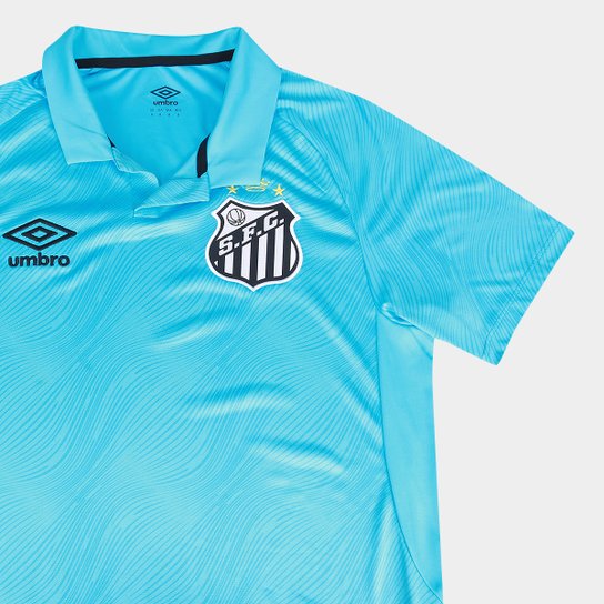 Camisa Santos 25/26 s/n Torcedor Edição Especial Umbro Masculina - Azul+Preto