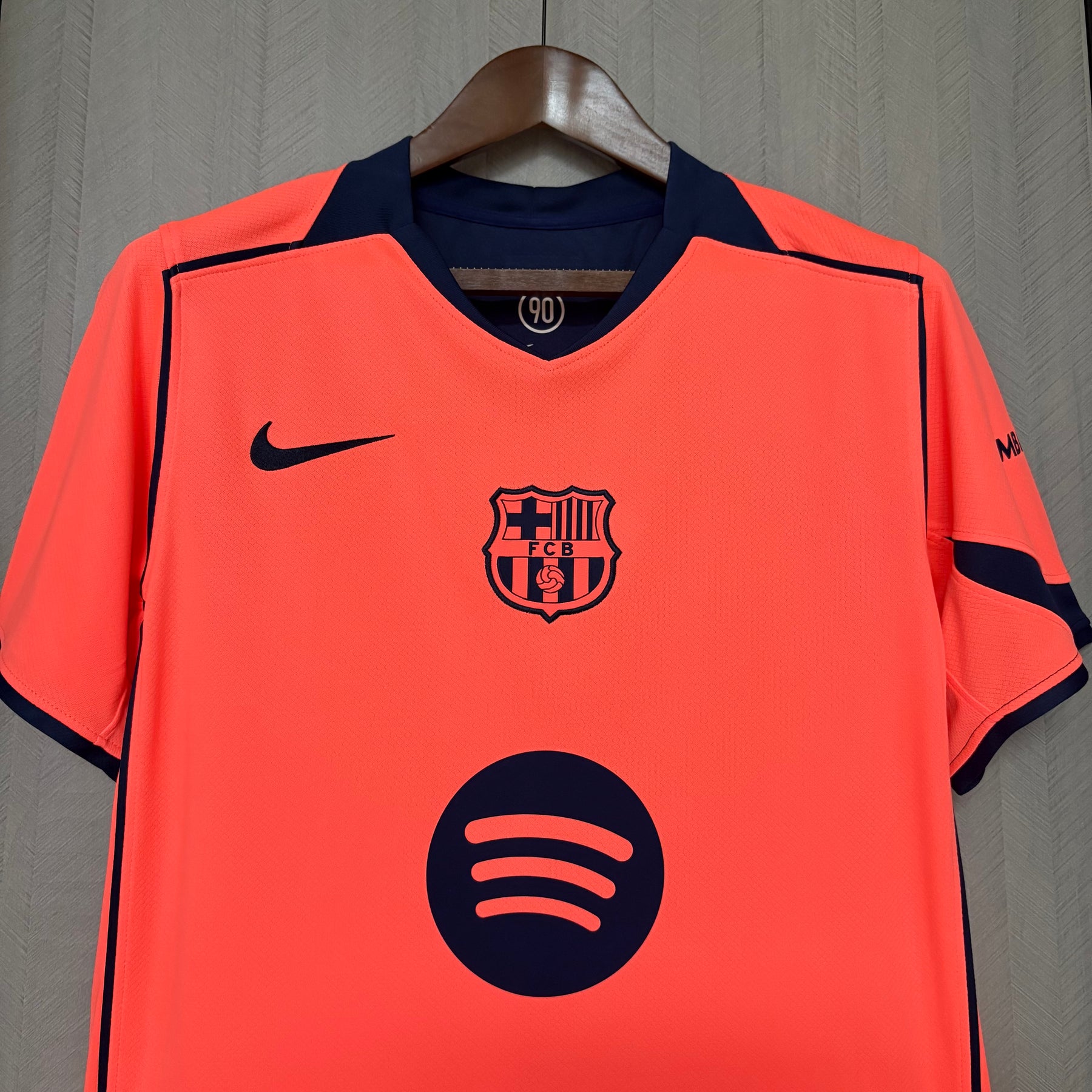 Camisa Barcelona III 25/26 Nike Masculina - Laranja/Marinho