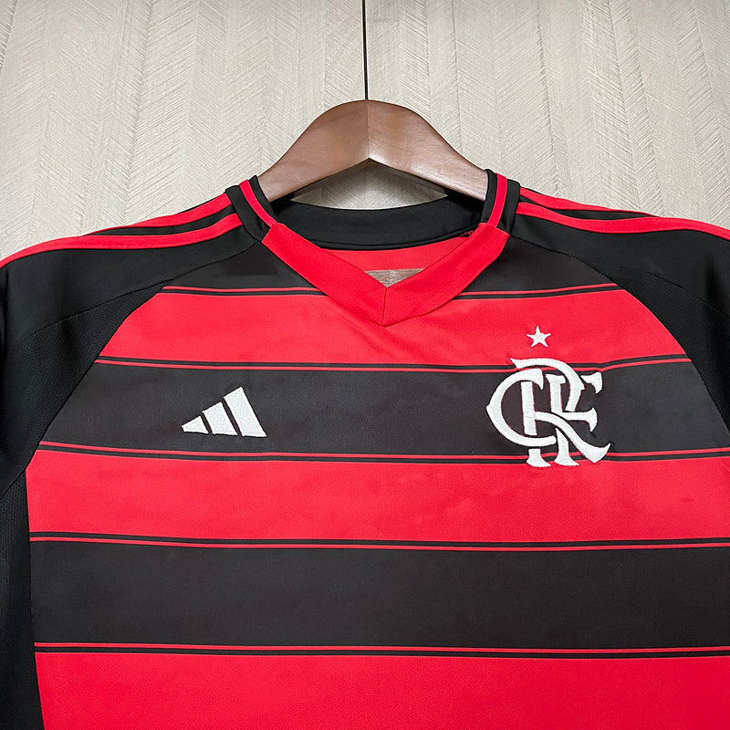 Kit Flamengo Infantil I 25/26 s/n Torcedor Adidas - Preto+Branco